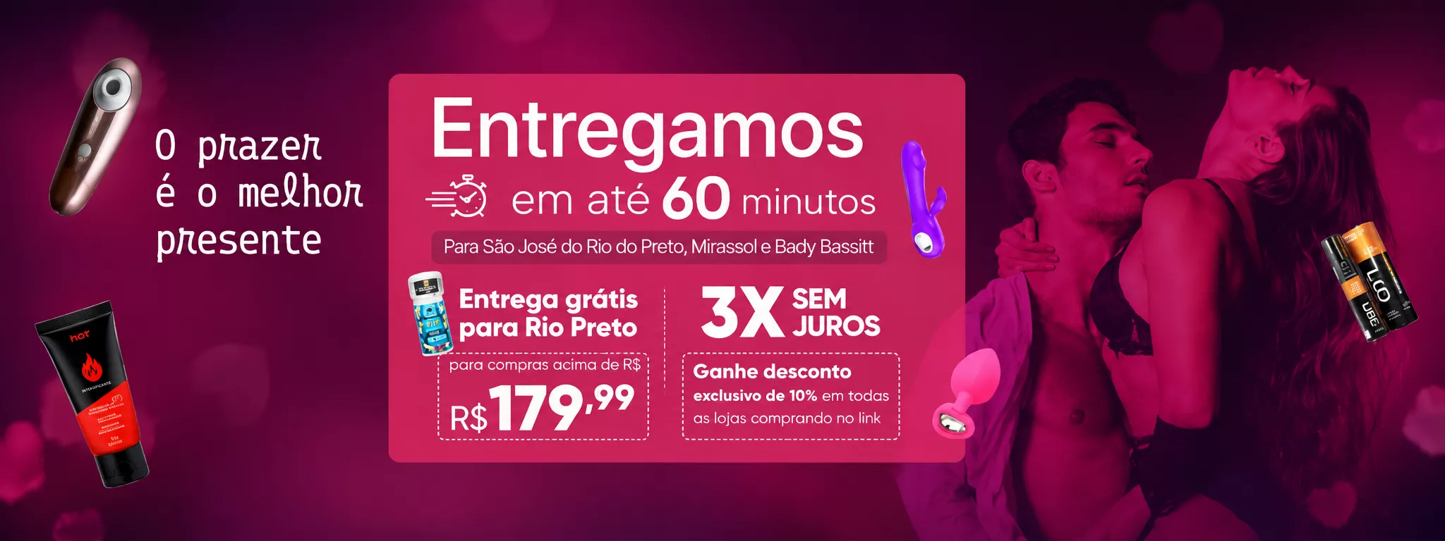 Sex Shop e Lingerie - Entrega rapida e discreta