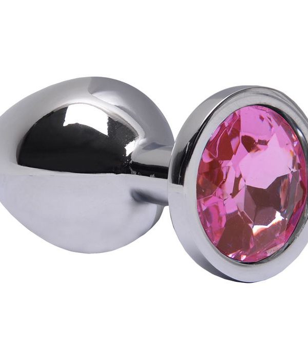 Plug Anal P Aço Brilhante - Pink