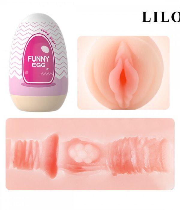 Masturbador Cyberskin - Funny Egg - ROSA