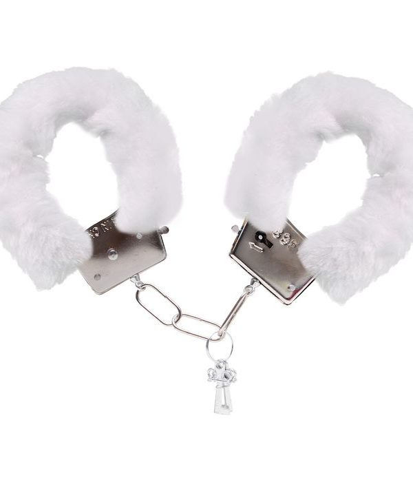 Algema Simples Metal Com Pelúcia - Branco