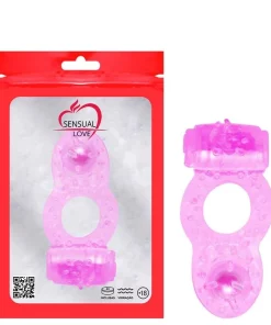 Anel Vibrador Com Pérola - Rosa