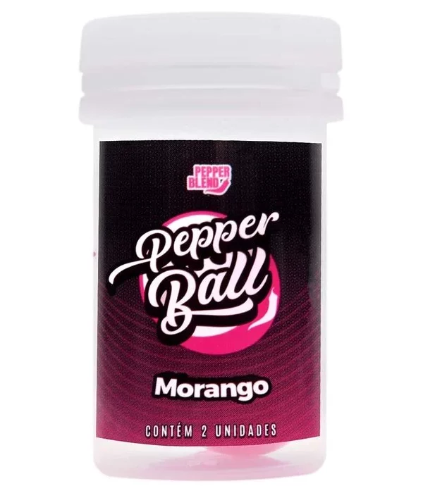 Pepper Ball Plus Comestível Dupla 3G - Morango