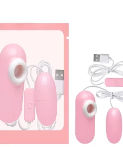 CÁPSULA VIBRATÓRIA USB COM ESTÍMULOS DE SUCÇÃO, COM 12 MODOS DE VIBRAÇÃO E PULSAÇÃO