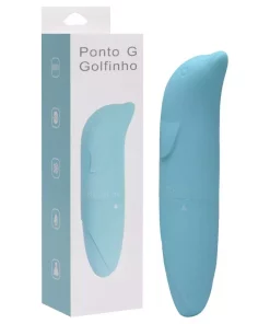 Vibrador Golfinho Toque Aveludado - Tiffany azul