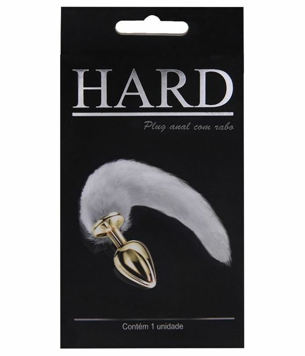 Plug Anal com Rabo - BRANCO