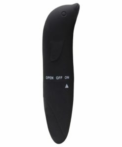 Vibrador Golfinho Toque Aveludado - Preto
