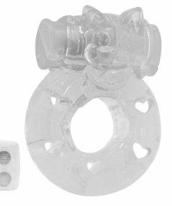 Anel Peniano Vibrador Bichinhos - TRANSPARENTE