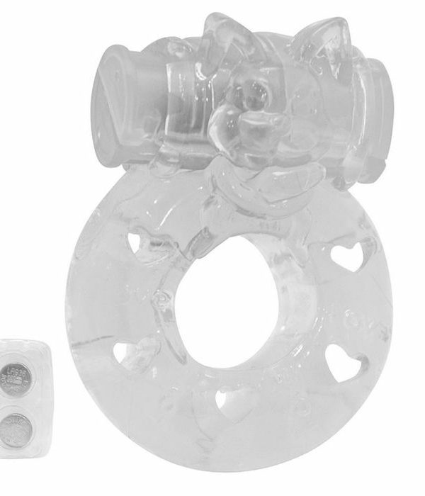 Anel Peniano Vibrador Bichinhos - TRANSPARENTE
