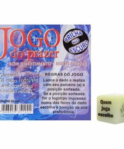 Dado Do Prazer Fluorescente Saquinho Diversão Ao Cubo