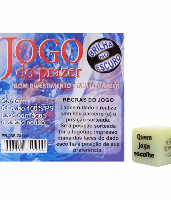 Dado Do Prazer Fluorescente Saquinho Diversão Ao Cubo