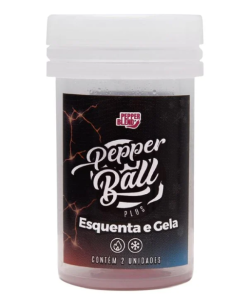 Pepper Ball Plus Comestível Dupla 3G - Esquenta e esfria