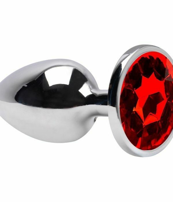 Plug P Em Metal Cromado - Verrmelho