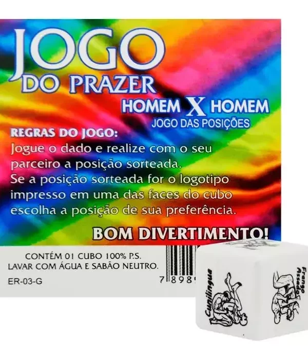 Dado Do Prazer Gay Simples Diversão Ao Cubo