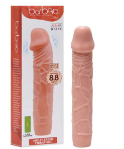 PÊNIS REALÍSTICO COM VIBRO INTERNO CYBER BAILE 22,5X4,5CM