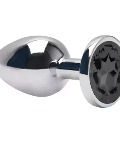 Plug Anal G Aço Brilhante - Preto