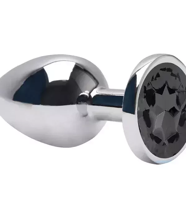 Plug Anal G Aço Brilhante - Preto