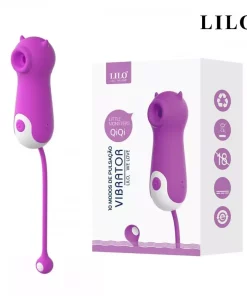Estimulador Clitóris Little Monsters Qiqi Lilo - ROXO
