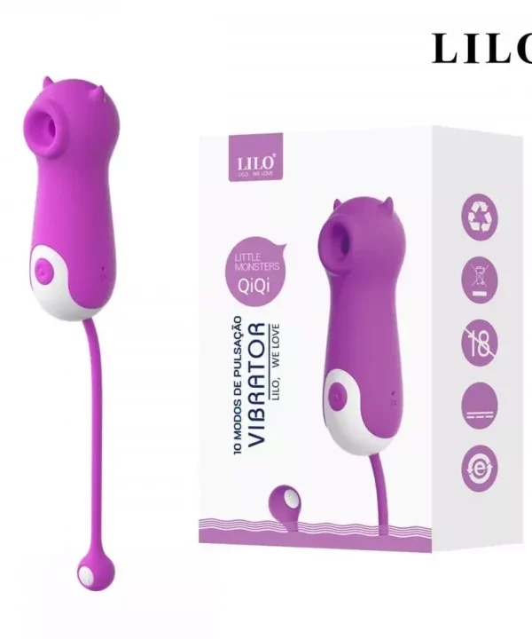 Estimulador Clitóris Little Monsters Qiqi Lilo - ROXO