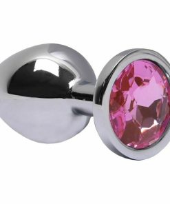 Plug Anal M Aço Brilhante - ROSA