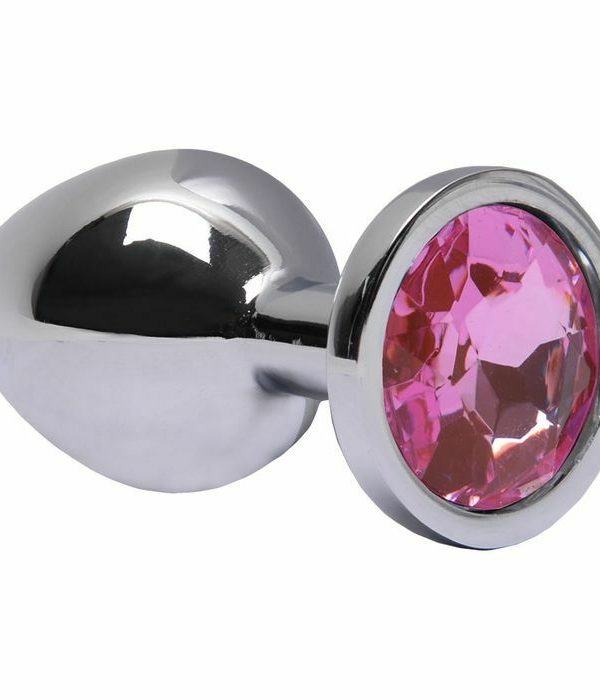 Plug Anal M Aço Brilhante - ROSA