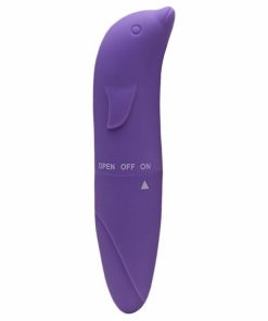 Vibrador Golfinho Toque Aveludado - Roxo