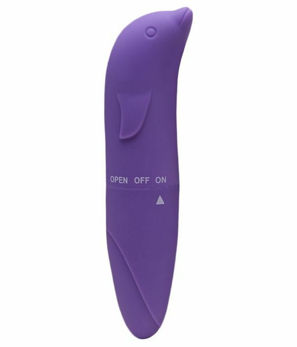 Vibrador Golfinho Toque Aveludado - Roxo