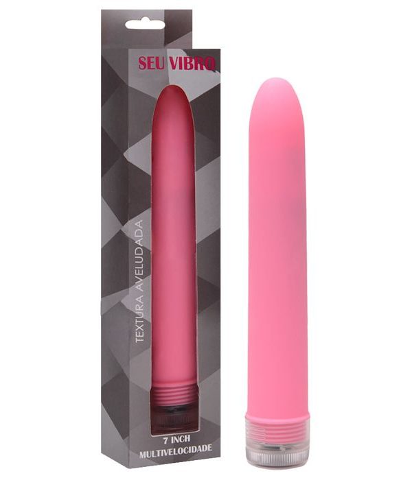 Vibrador Personal Toque Aveludado 17 X 2,5Cm- ROSA