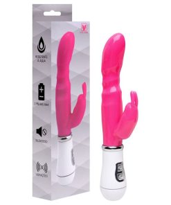 Vibrador Silicone Rabbit 8 Vibrações - ROSA