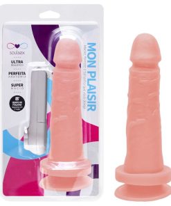 Prótese Vibrador Externo E Ventosa 17 X 3,5Cm