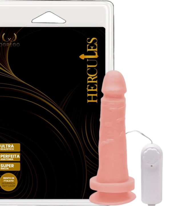 Prótese Vibrador Externo E Ventosa 17 X 3,5Cm