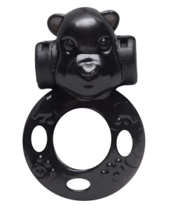Anel Peniano Com Vibro Bichinho -  PRETO