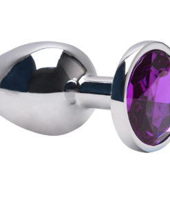 Plug Anal G Aço Brilhante - ROXO