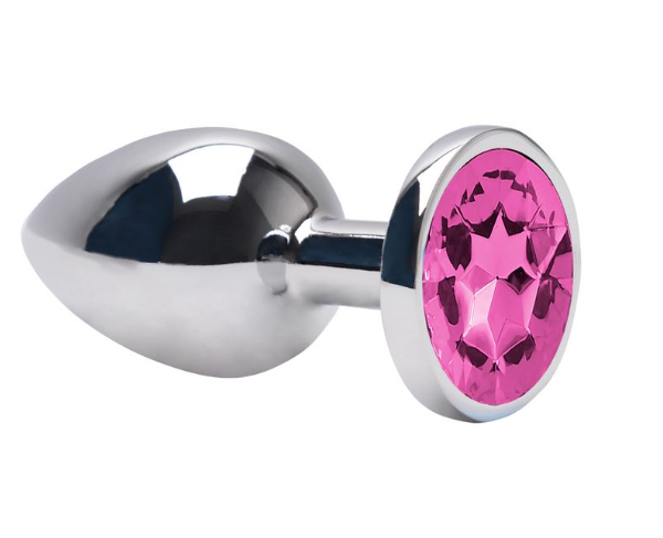 Plug Anal G Aço Brilhante - ROSA