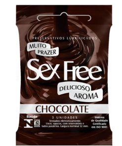 Preservativo Chocolate Com 3 Unidades
