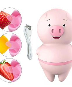 VIBRADOR CLITORIANO PORQUINHO COM LÍNGUA 6 VIBRAÇÕES