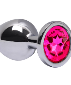 Plug Anal M Aço Brilhante - PINK