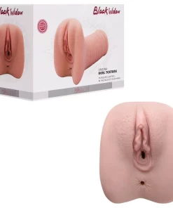 Masturbador Vagina E Ânus Black Widow