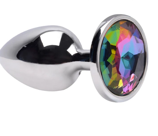 Plug Anal P Aço Brilhante – COLORIDO