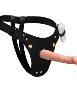 Cinta Peniana Pênis Realístico Vibrador 19 X 4Cm