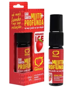 GARGANTA PROFUNDA SPRAY BEIJÁVEL ICE 15ML - MORANGO ICE