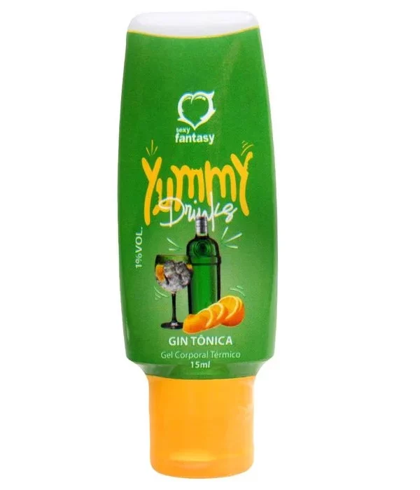Yummy Drinks Gel Comestível 15Ml - GIN TÔNICA