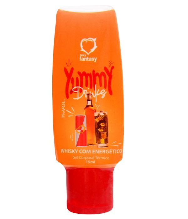 Yummy Drinks Gel Comestível 15Ml - WHISKY COM ENERGÉTICO