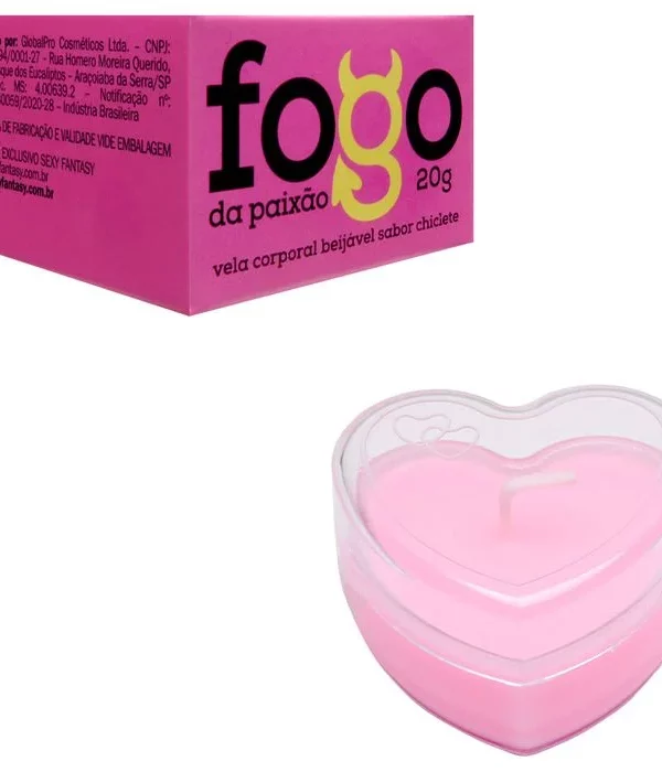 Vela Fogo Da Paixão Beijável 20G - CLIECLETE