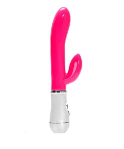 Vibrador em Silicone Jelly com Estimulador de Clitóris - Recarregável
