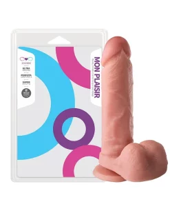 Prótese Maciça Realística Com Ventosa 19 X 4,5Cm