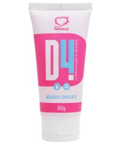 D4 Lubrificante Íntimo Beijável 60G - CHICLETE