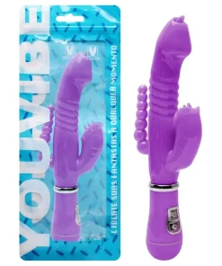 Vibrador Ponto G 12 Modos 3 Em 1 Usb - RECARREGÁVEL