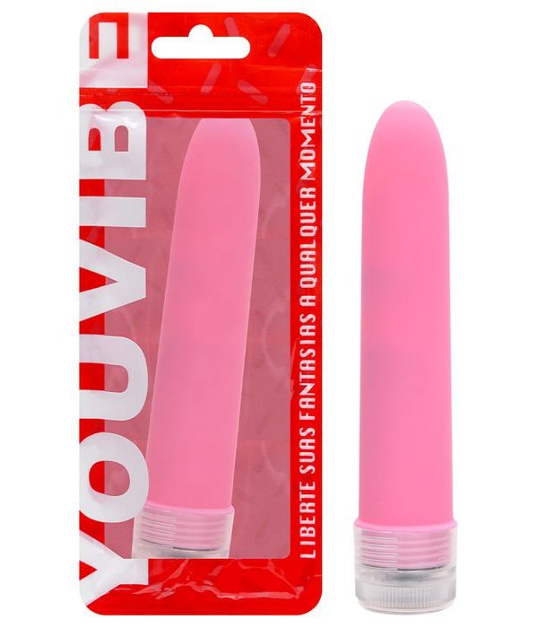 Vibrador Personal Toque Aveludado 13 X 2,5Cm - ROSA