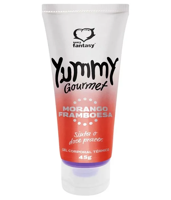 Yummy Gourmet Gel Intenso 45G - MORANGO COM FRAMBOESA