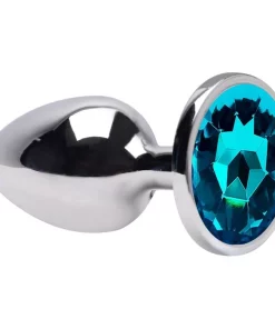Plug Anal P Aço Brilhante  - AZUL